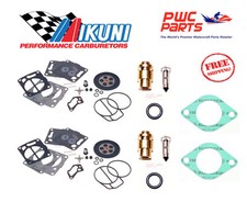 SeaDoo Dual MIKUNI Carburetor Rebuild Kit Needle Seat Base Gasket GTX 1994 SPX