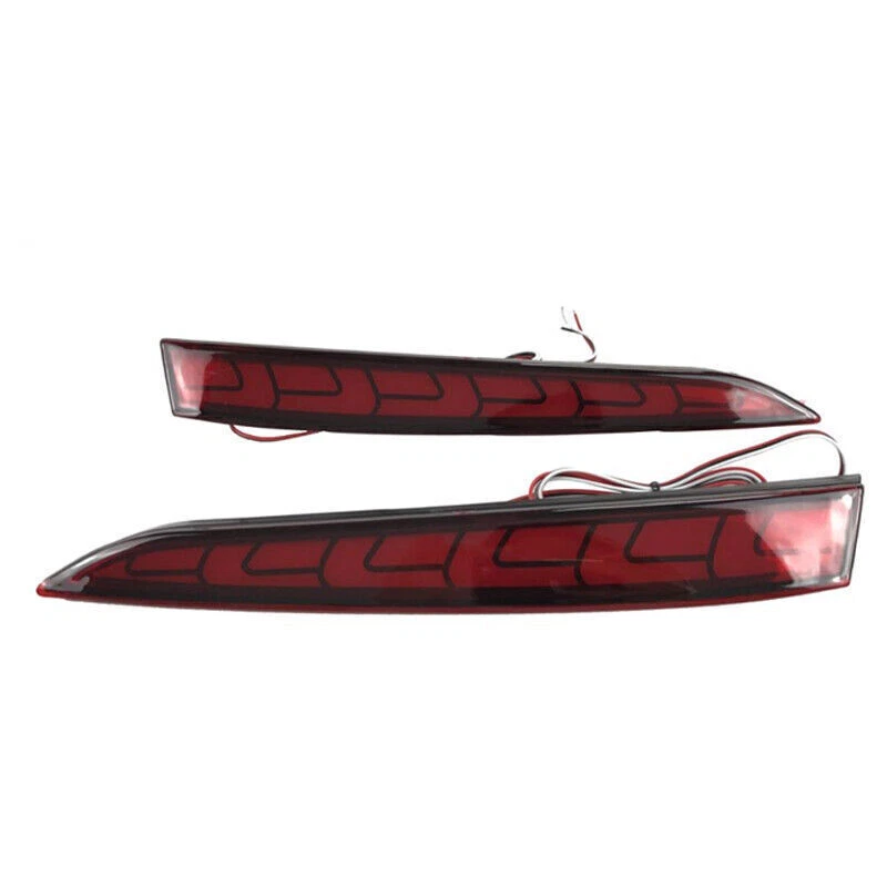 2018-2019 LED Rear Bumper Reflector Light DRL Fog Kit For Hyundai Solaris Accent - Изображение 3 из 4