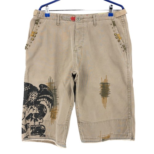 Short Cargo Baggy Dockers Beige – Taille W34, Style Skate Et Loose