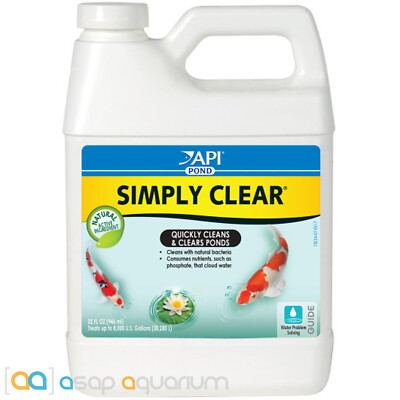API Pond Simply Clear 32oz Natural Bacteria Quickly Cleans and Clears Ponds