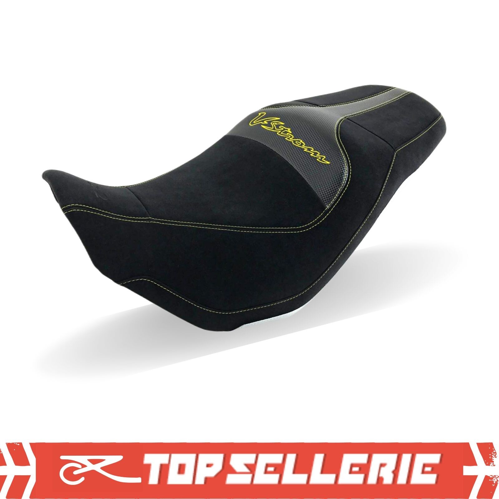 Housse de selle moto Suzuki V-Strom 650 de 2017 à 2026 noir REF/HSD7163