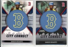 2023 Topps Series 1 Xander Bogaerts City Connect Patch SP /299 Black and Base