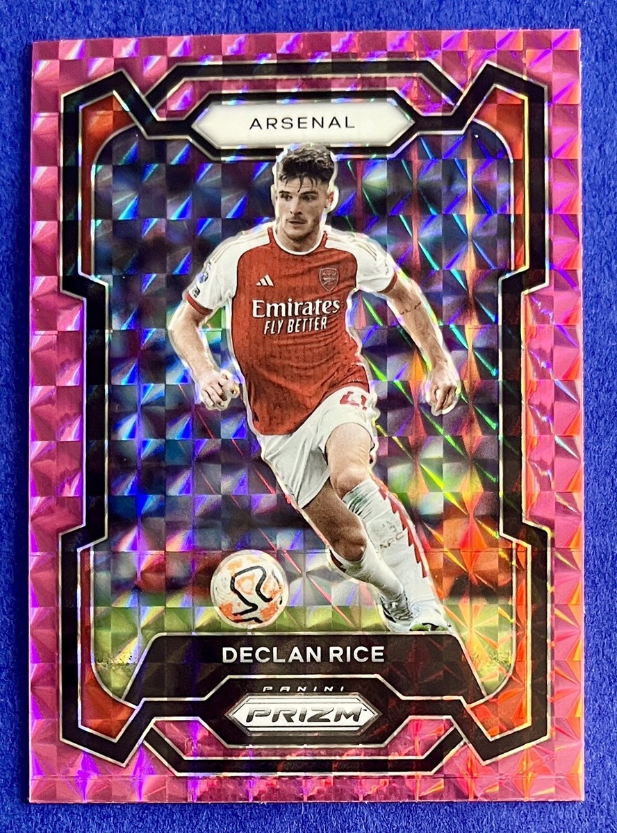 Declan Rice 2023-24 Panini Prizm Premier League PINK MOSAIC #23 