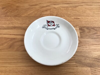 schöne alte Clan Line Dampfgarer Untertasse Bone China in gutem Zustand