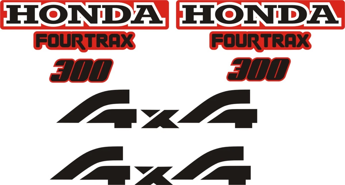 Set Of 1995 Honda Fourtrax Decals Gas Tank Fenders 300 ATC