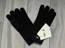 UGG MENS KNIT TECH GLOVES, BLACK, NWT, ONE SIZE