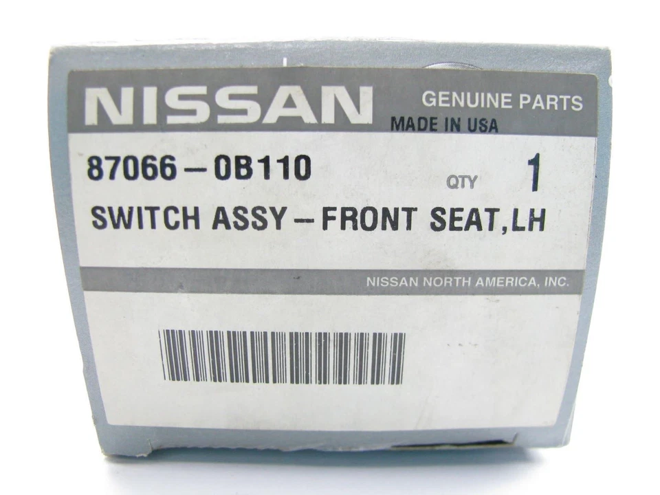 Nuevo interruptor de ajuste de asiento eléctrico delantero izquierdo OEM para 93-98 Nissan Quest 870660B110 Foto 4 de 4