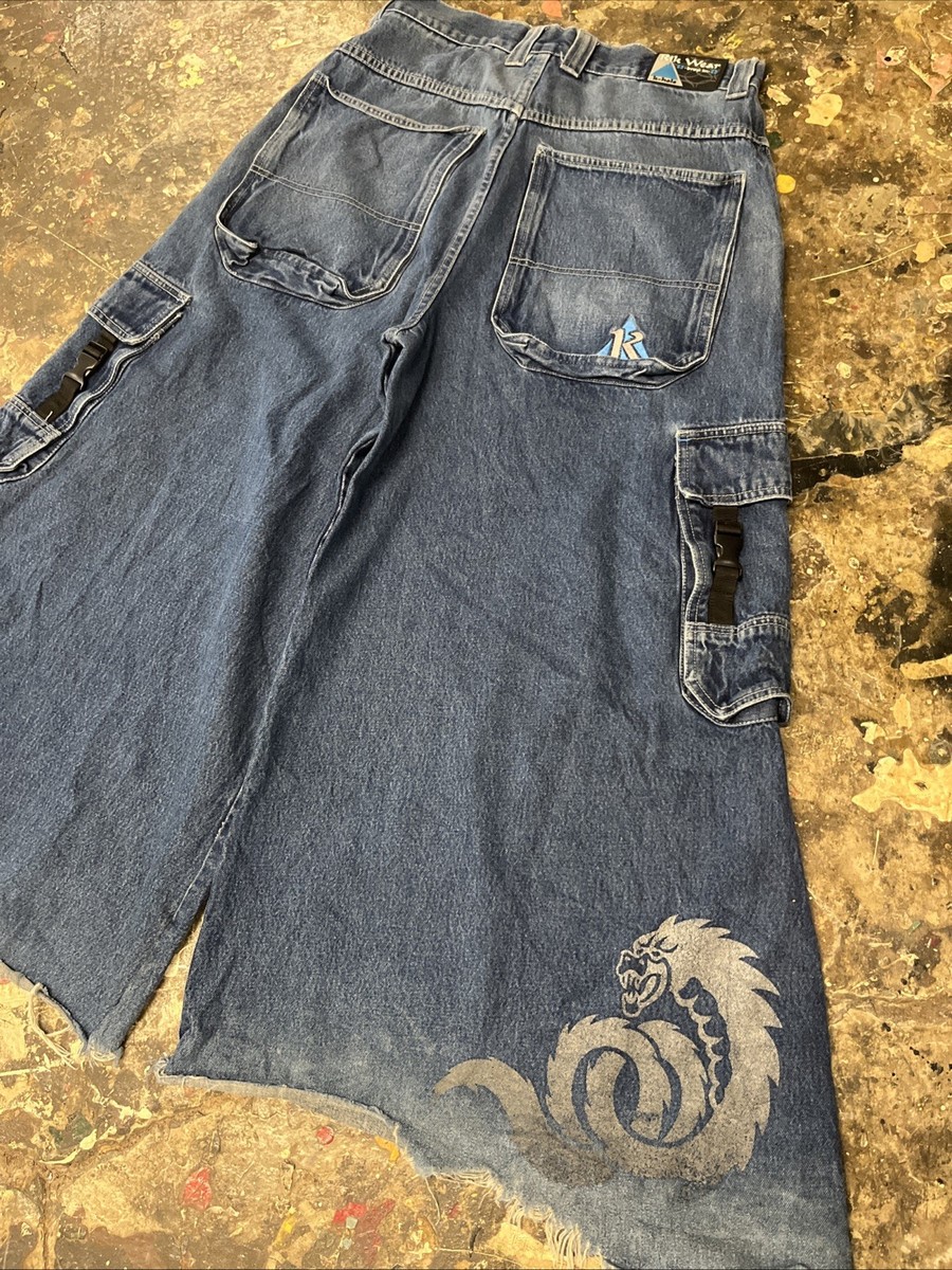 Vintage Kikwear K Hole Drop In Wide leg jeans. Size 34 Skater