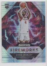 2021-22 Panini Prizm Draft Picks Fireworks Hyper Prizm Evan Mobley #2 1u6