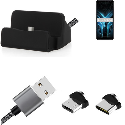 Docking Station für ZTE Blade V2020 5G + USB-Typ C und Micro-USB-Anschluss