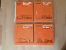 Dampflok-Archiv Band 1 - 4, Baureihen 1 bis 9...