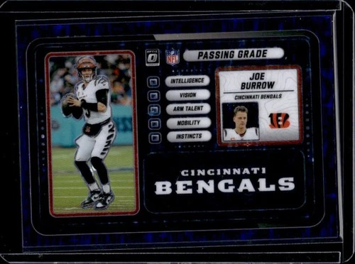 2025 Donruss Optic Joe Burrow Purple Stars (RAW)