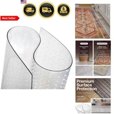 Clear Carpet Runner Protects Carpet and Floors 24x36 Inch Safe Vinyl Roll