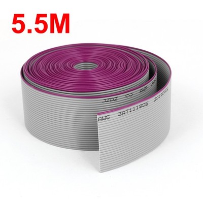 5.5M 1.27mm Pitch 26 Pin Flat IDC Ribbon Extension Cable Wire