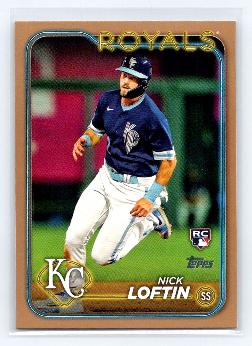 2024 Topps Gold #506 Nick Loftin #/2024 Rookie Kansas City Royals