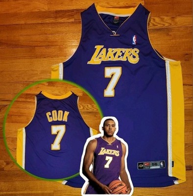 AUTHENTIC* Nike Los Angeles LAKERS 2003 COOK JERSEY 56 nba