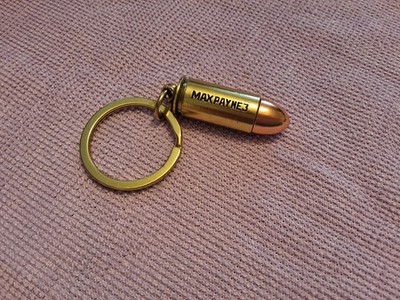Max Payne 3 Schlüsselanhänger - Keyring Bullet Patrone - Rockstar Promo