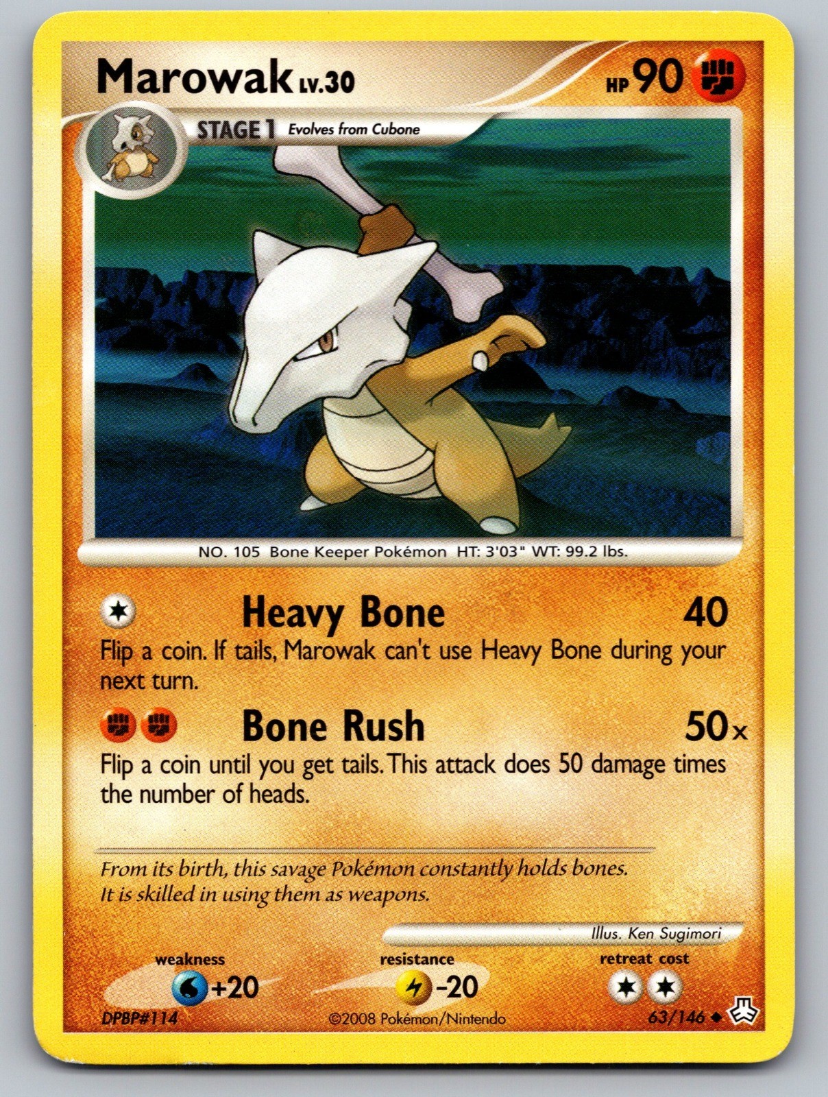 Marowak Uncommon Legends Awakened 63/146 LP