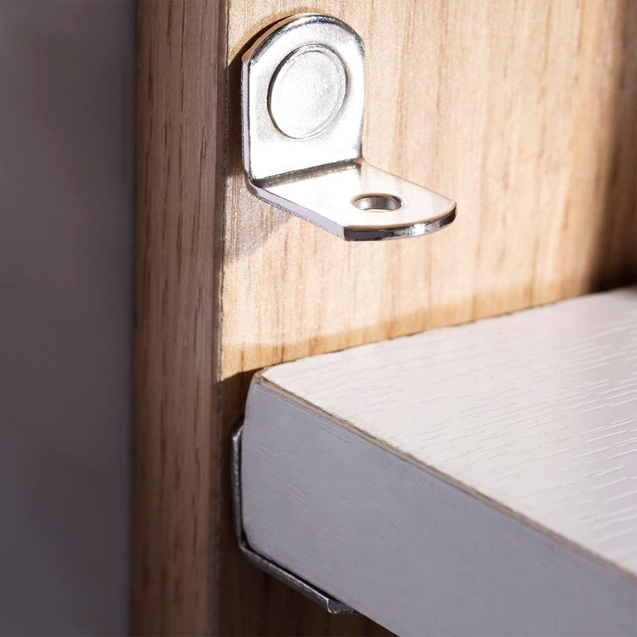 1/4 Inch (6.35mm) Shelf Pins L-Shaped Metal inch ( 6.35mm ), Silver 