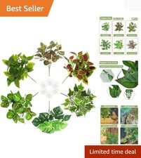 Reptile Terrarium Plants Hanging Artificial Lizards Habitat Climbing Decorati...