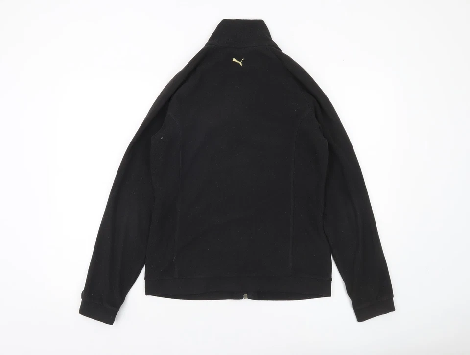 Puma Damenjacke schwarz Fleece durchgehender Reißverschluss Größe 12 normale Passform - Bild 3 von 4