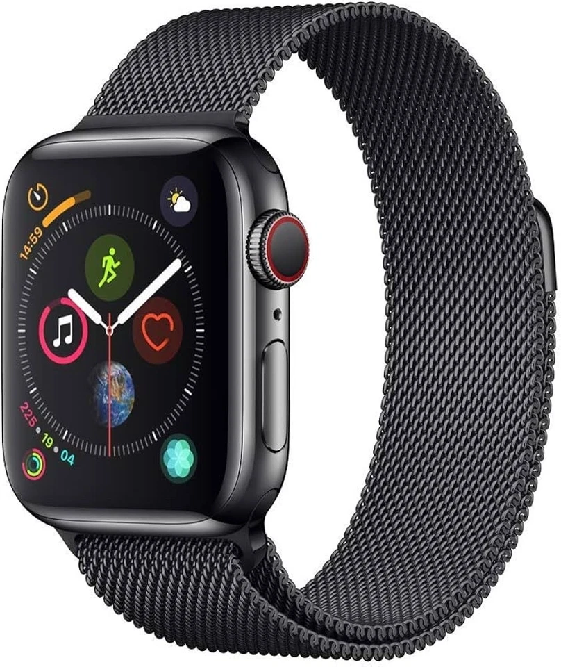 Apple Watch 4 44mm Edelstahl + Milanaise + Wunsch-Sportband! Trovvo - Bild 1 von 4