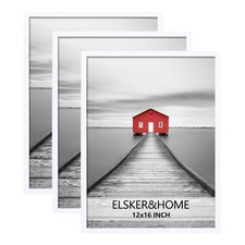 ELSKER HOME 12x16 Poster Frame 3-Pack White Picture Frames Vertical/Horizontal