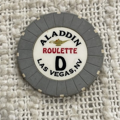 Vintage Aladdin Hotel & Casino Las Vegas, NV Roulette Chip Token