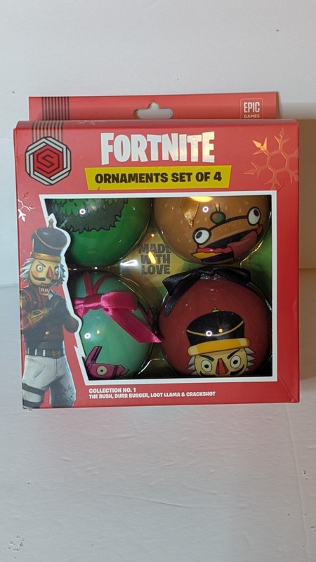 💥Epic Games Fortnite Holiday Edition Ornaments Officially Licenced Set Of 4 #1