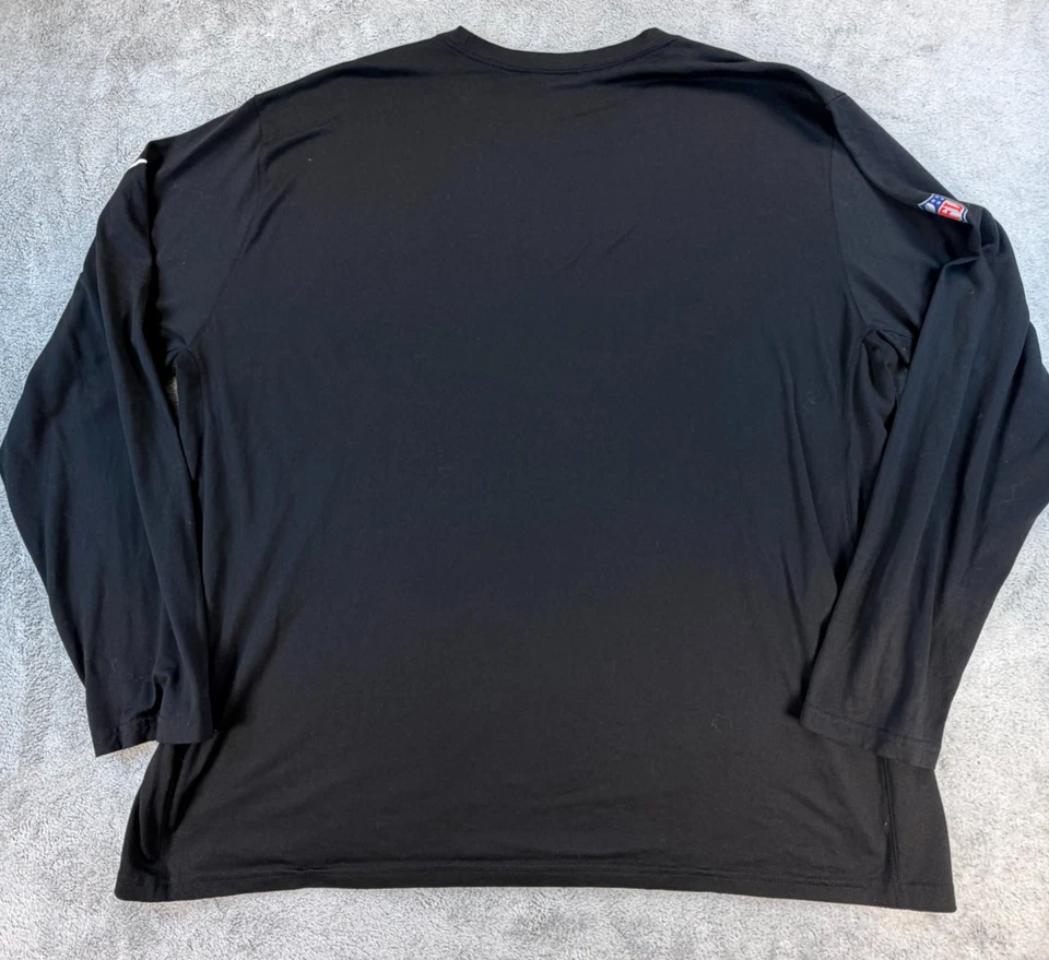 Nike Ravens Long Sleeve Shirt Men’s 3XL Dri-Fit Black NFL On Field - Image 2 of 4