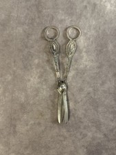1900  s Beautiful Fancy Antique Silverplate Grape Shears