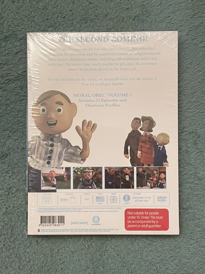Moral Orel: Volume 2 DVD SEALED [Region 4] Adult Swim  - Image 2 of 2