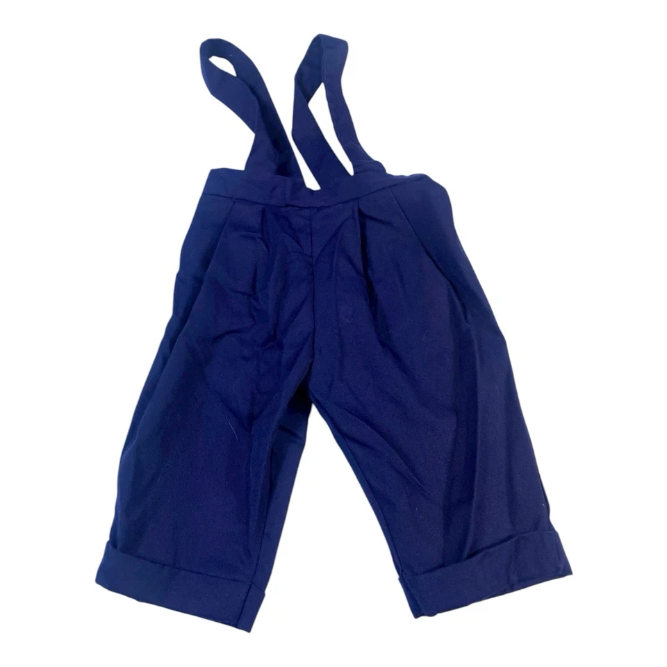 Винтажный наряд для мальчика 6-9 месяцев клетчатая рубашка и брюки-подвеска Little Prince 80-е - Изображение 3 из 4