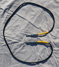 4 ft instrument guitar bass keys patch cable 1/4 to 1/4 quarter inch YELLOW