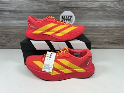Adidas ADIZERO EVO SL Woven Lucid Red Bold Gold (JQ4442) Authentic