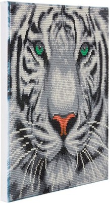 White Tiger, 30x30cm Crystal Art Kit (US IMPORT)