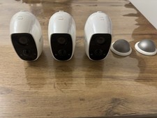 EZVIZ Triple C3A Indoor/Outdoor Battery Camera and Hub with Built-in Siren
