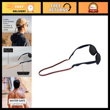 Adjustable 27" Leather Sunglass Strap with Suede Backing Waterproof Lightwei