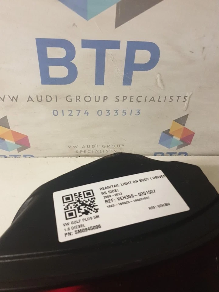 Vw Golf Plus 2009-2013 REAR TAIL LIGHT ON BODY ( DRIVERS SIDE) 5M0945096 - Image 4 of 4