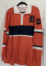 New Detroit Tigers Rugby Shirt Giveaway XL Pepsi Jersey Long Sleeve 2026