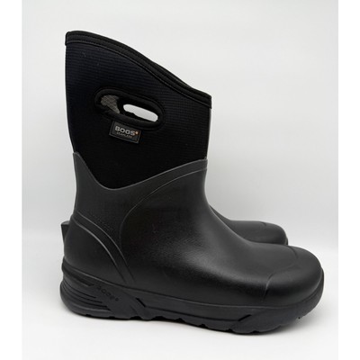 Bogs Mens Bozeman Mid Boots US 10 EU 43 Black Waterproof Pull On NIB Men main image 4