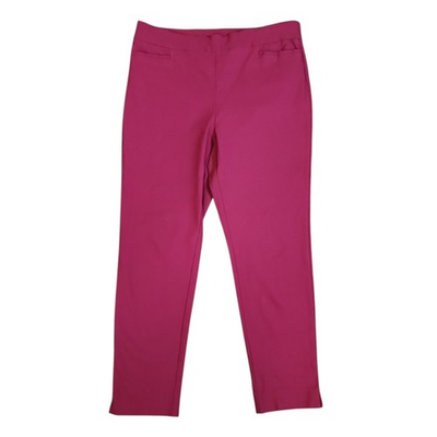 #ad #ad Chicos Pants Size 2 Womens L Large 12 Solid All Pink Pull On Colorful Pockets $24.99