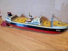 VINTAGE  TIN LITHO WIND UP BANDAI #589 TANKER SHIP