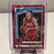 2024-25 Panini Donruss REED SHEPPARD Rated Rookie RC Red International #202