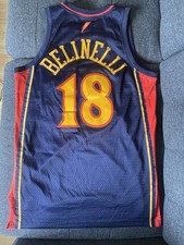 Adidas Golden State Warriors Marco Belinelli Jersey 18 Men’s Medium +2 Used GSW
