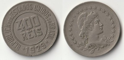1929 Brazil 400 reis coin | eBay