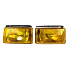 Pair Yellow Fog Light Lamp 12v H3 55w Universal For Van Car Truck