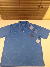 PGA TOUR  blue polo golf shirt Stretchable XXL Retro
