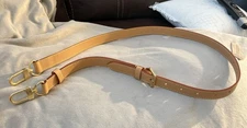 Authentic Louis Vuitton Vachetta  Adjustable Shoulder Strap Gold Hardware 47 in