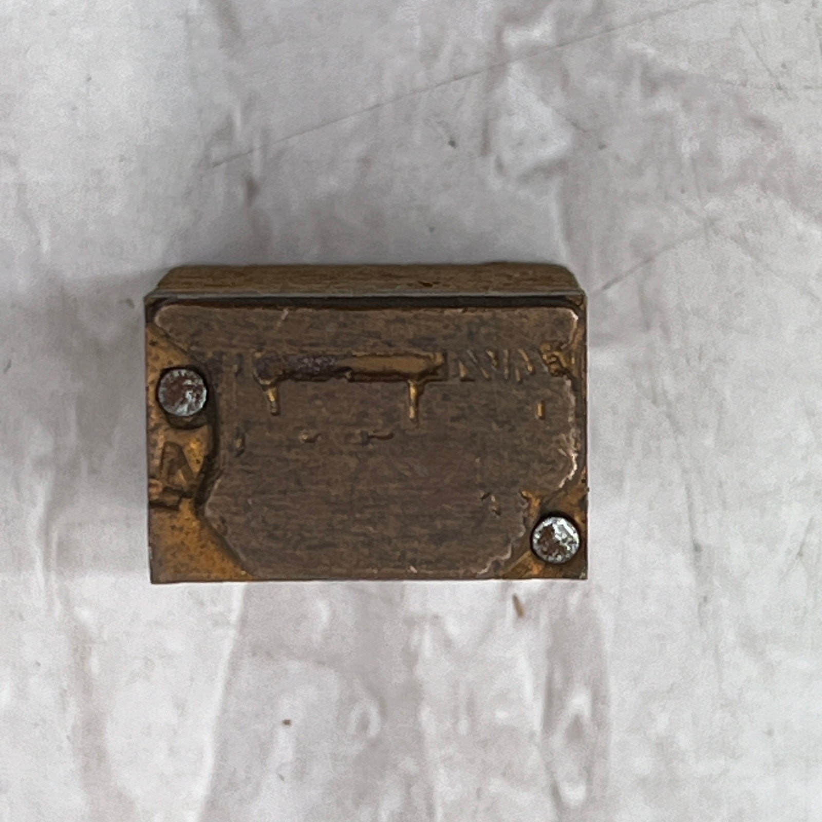 Vintage Copper Letterpress Printers Block Plate - Retro Heavy Machinery Design SF5-S